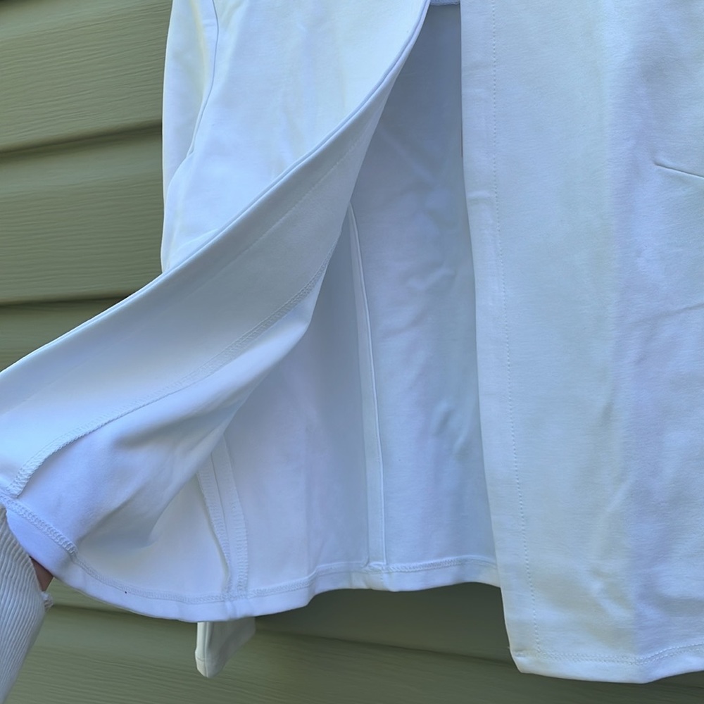 Philosophy White Open-Front Cropped Blazer - Picture 3 of 7